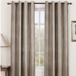 SunZero room darkening curtain Hanson stripe 63”